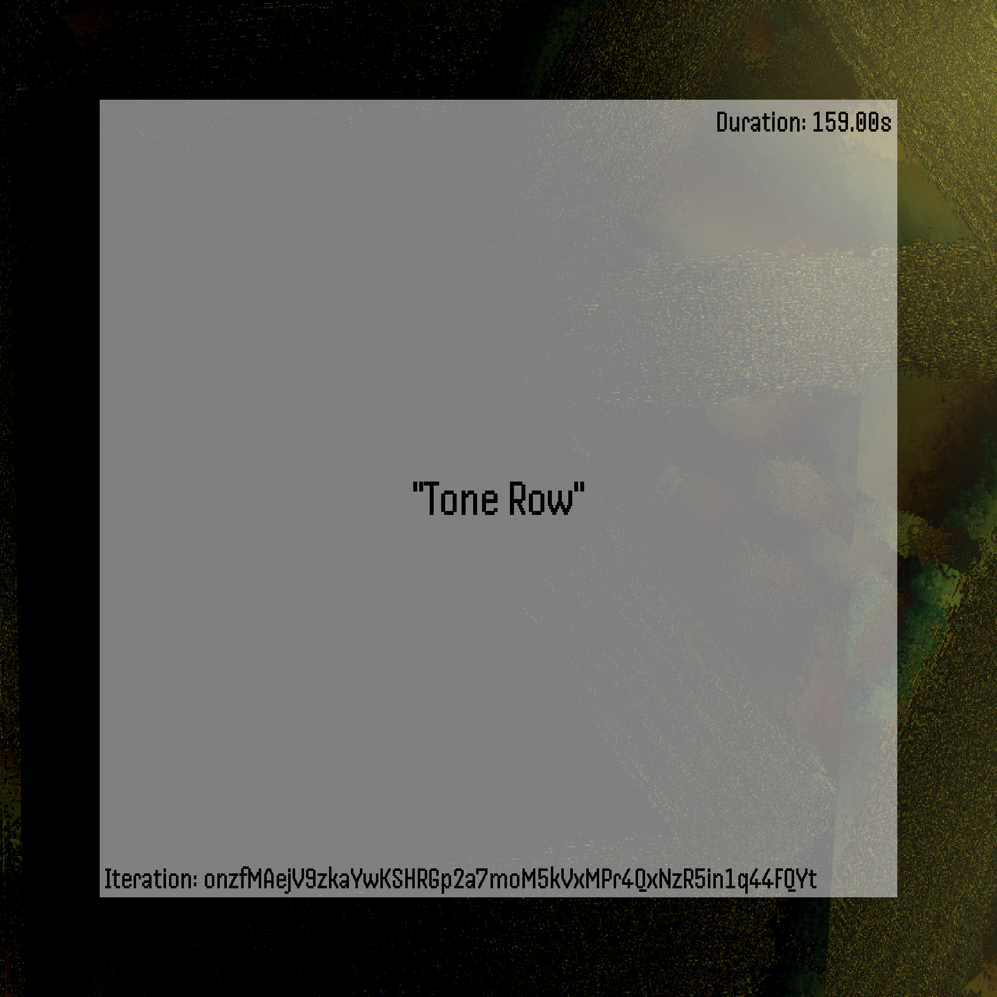 Tone Row #36 static NFT preview
