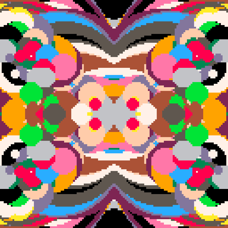 Rapid Psychedelic Inkblot Test Generator #48 static NFT preview