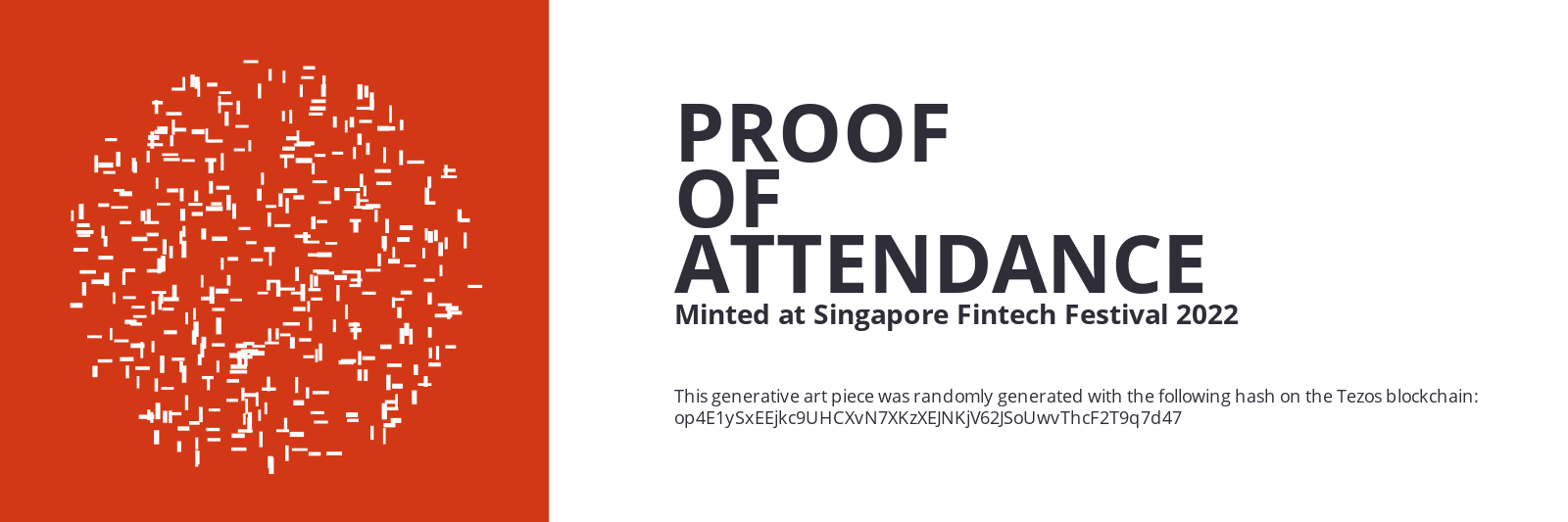 SFF2022 Proof of Attendance Token #2444 static token preview