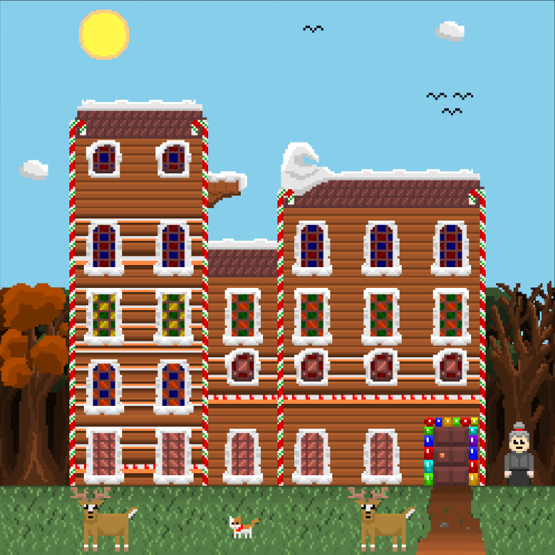 2D Mansion Candy House #126 static NFT preview