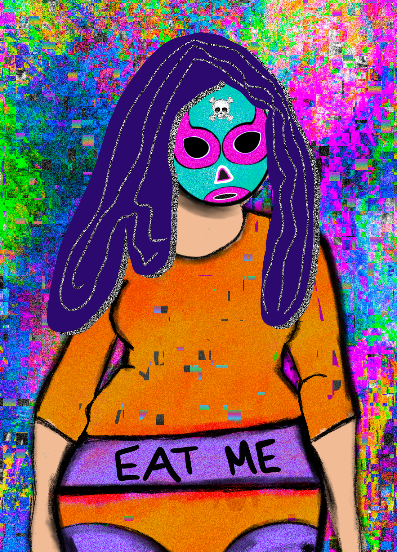 NFT luchadora #20 static NFT preview