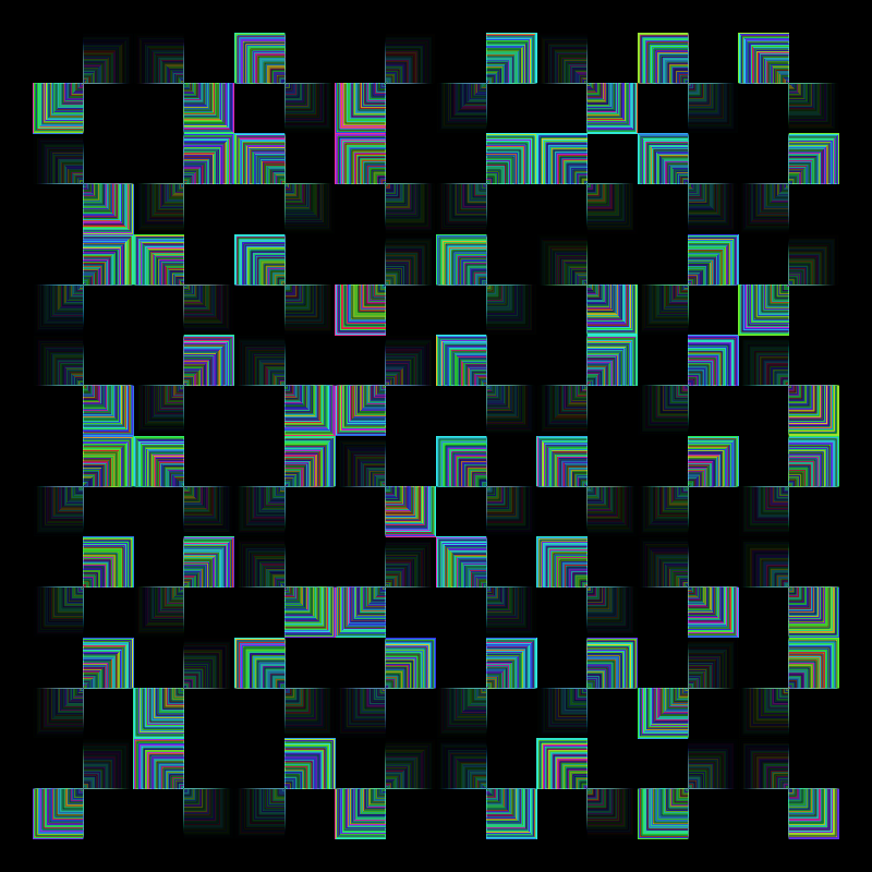 Grid meets rect #78 static NFT preview