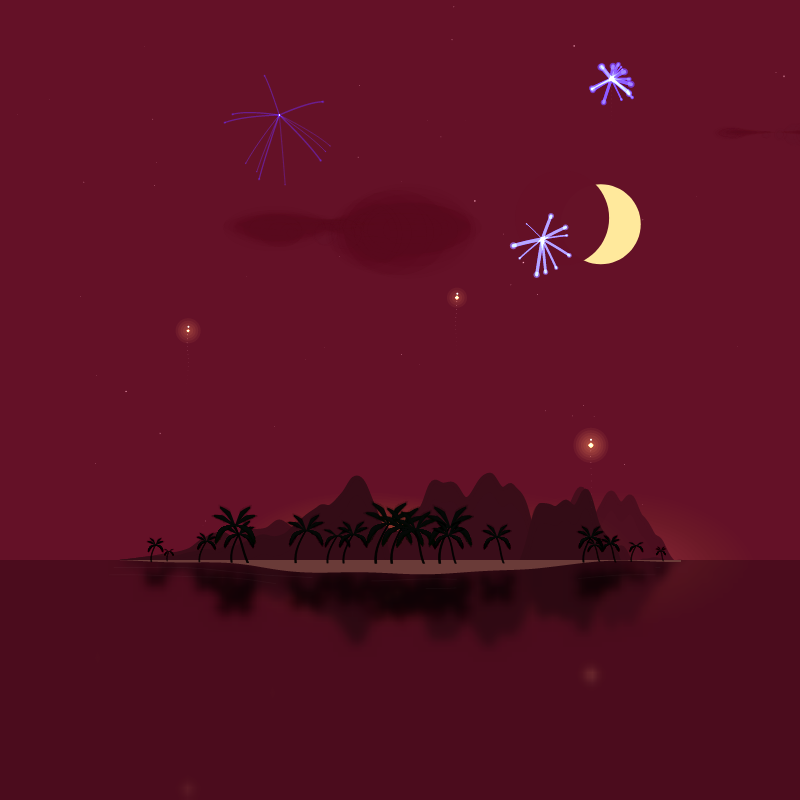Fireworks Island #61 static token preview