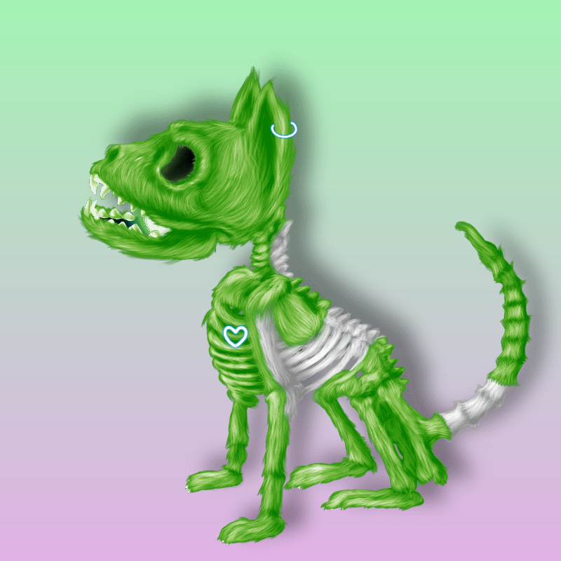 SkeleCats #21 static token preview