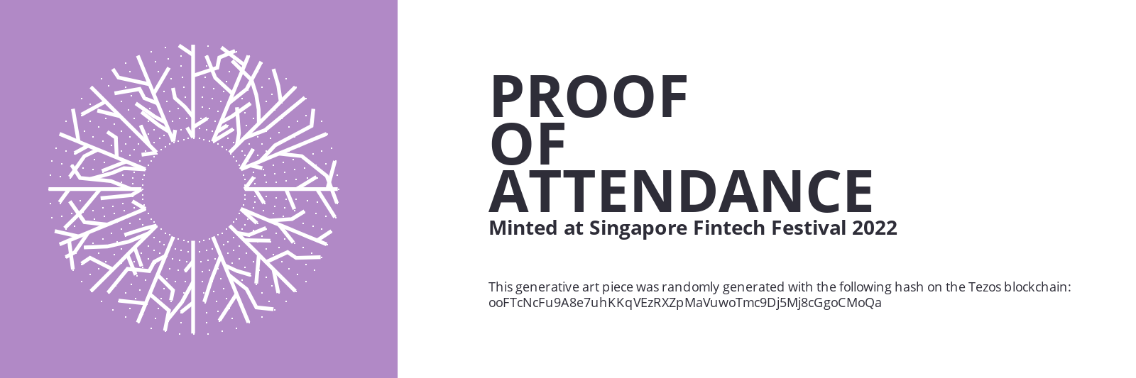 SFF2022 Proof of Attendance Token #1350 static token preview