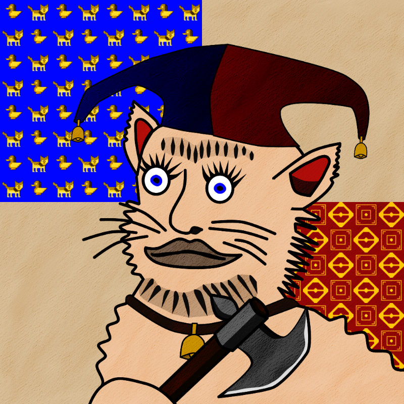 Famous Medieval Cat #74 static token preview