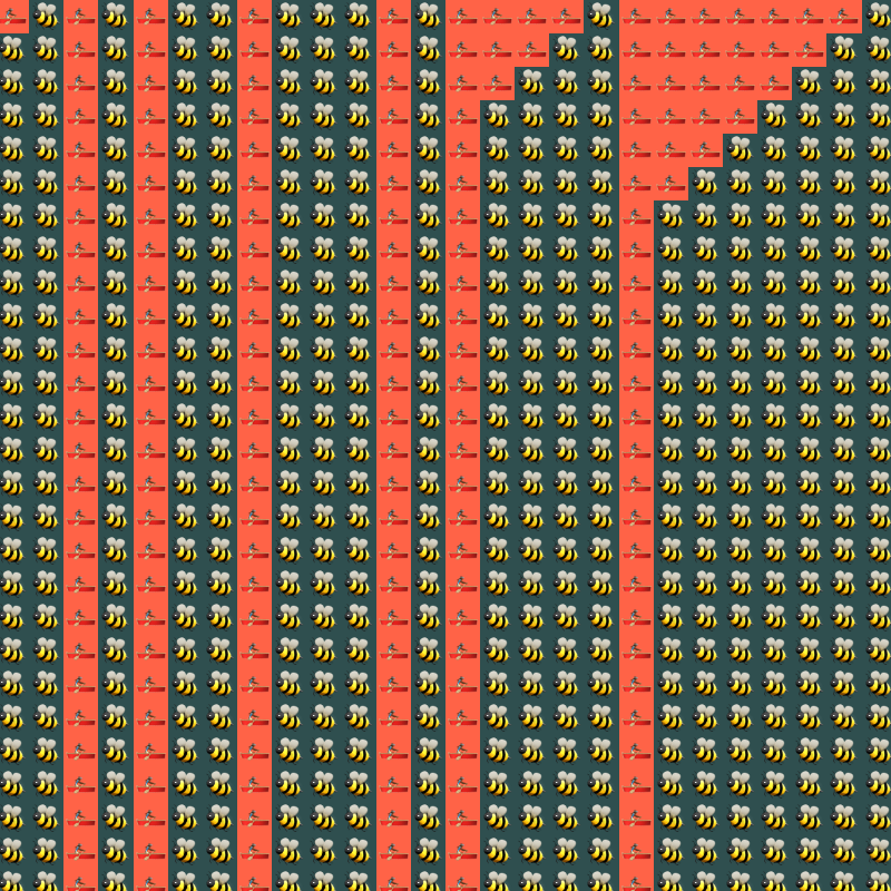 Elementary Cellular Emoji Automata #166 static token preview