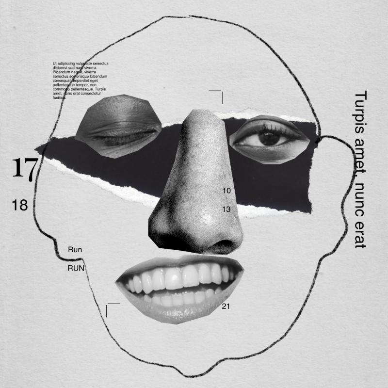 Collage faces #105 static NFT preview
