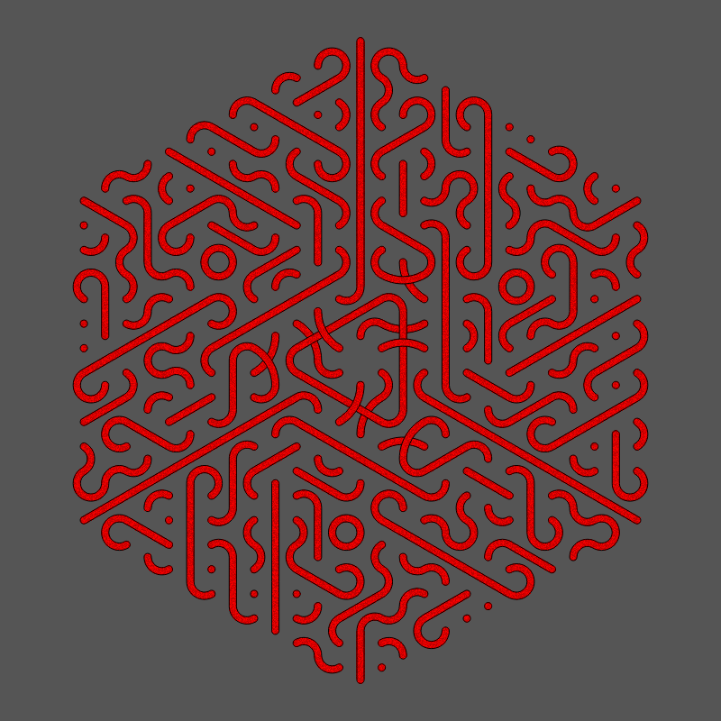 Threefold Symmetry - Dark Variations #217 static NFT preview