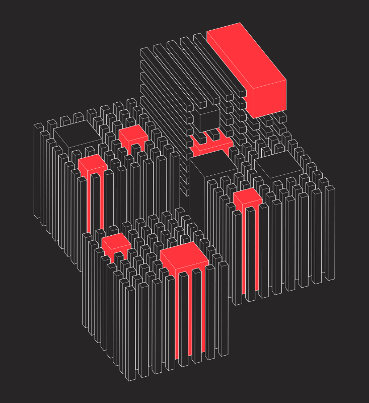 Cubick (Neon Red) #37 static NFT preview