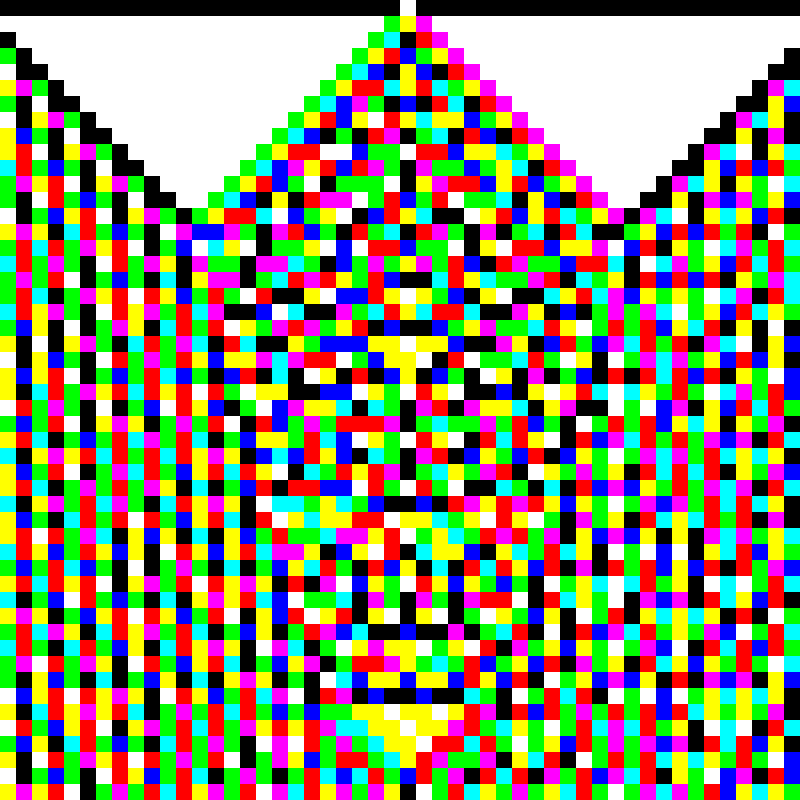 RGB Elementary Cellular Automaton #372 static token preview