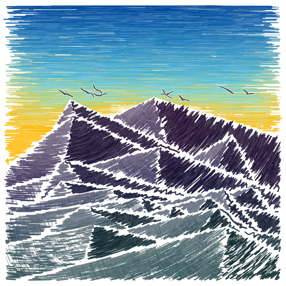 Mount Doodle #487 static NFT preview