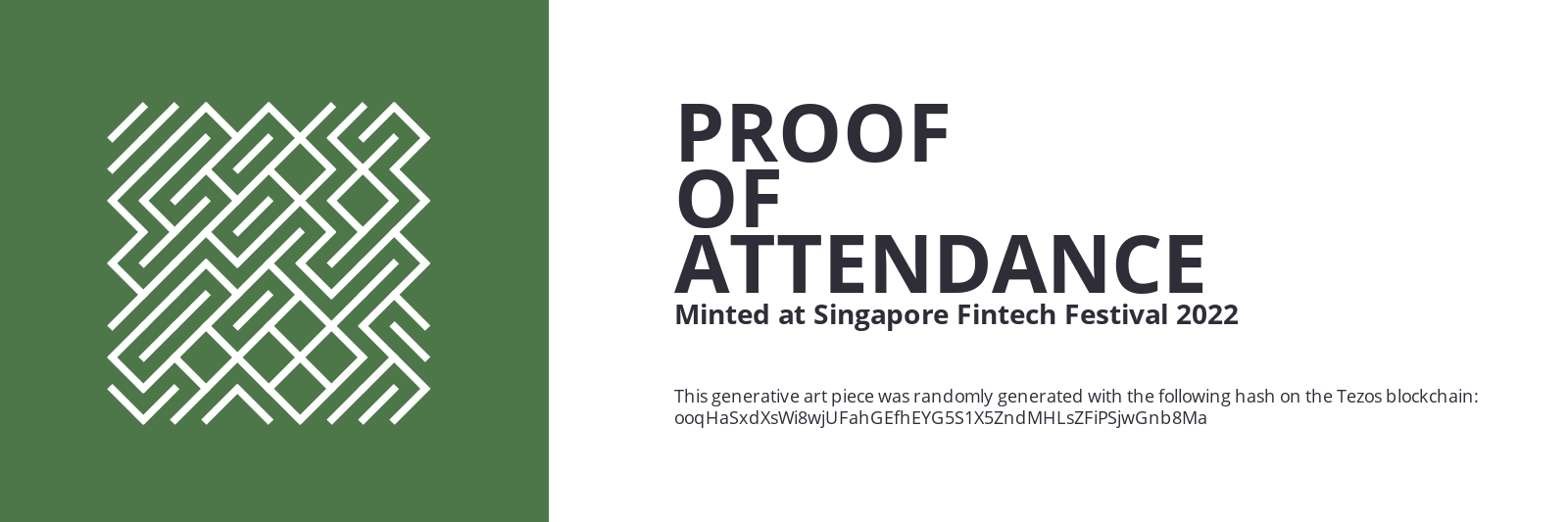 SFF2022 Proof of Attendance Token #655 static token preview
