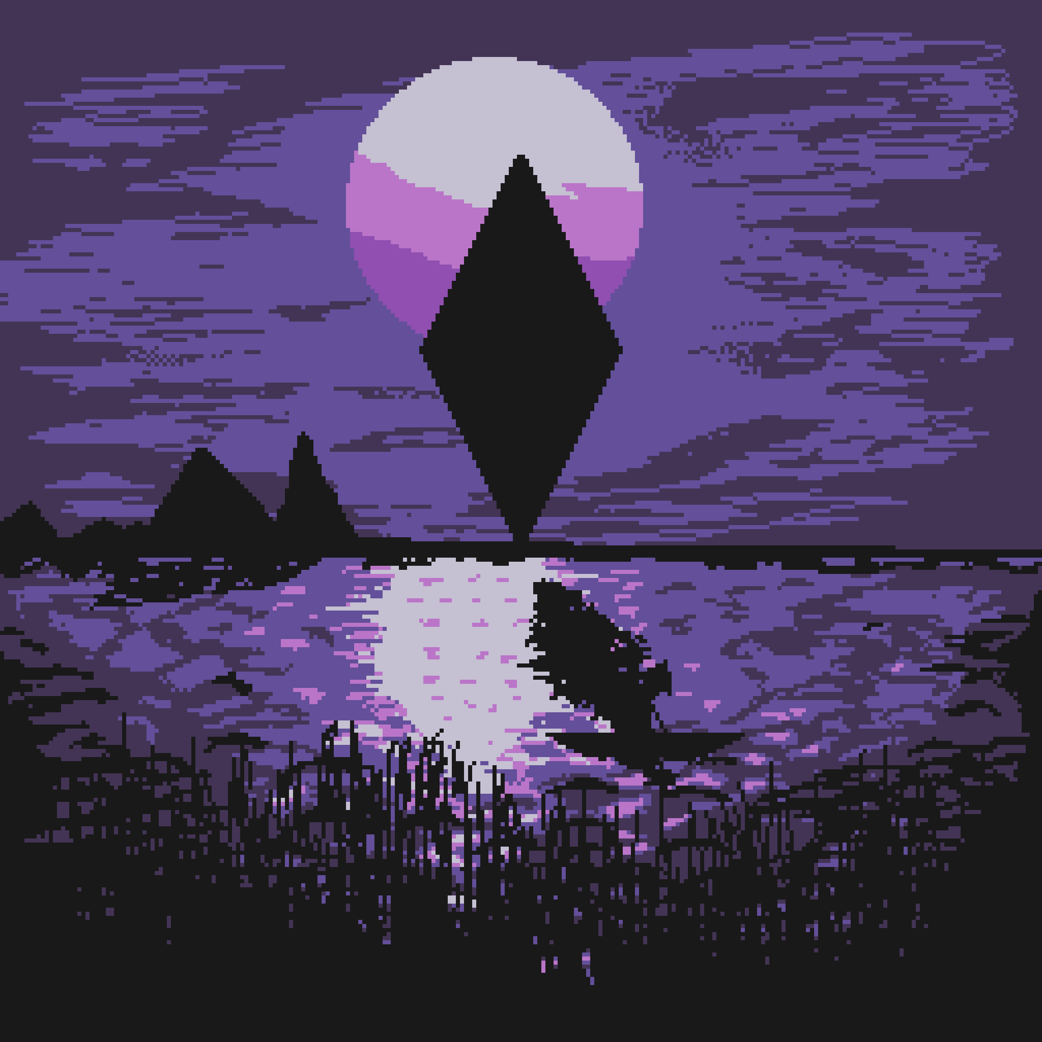 Pixel Sunset #16 static token preview