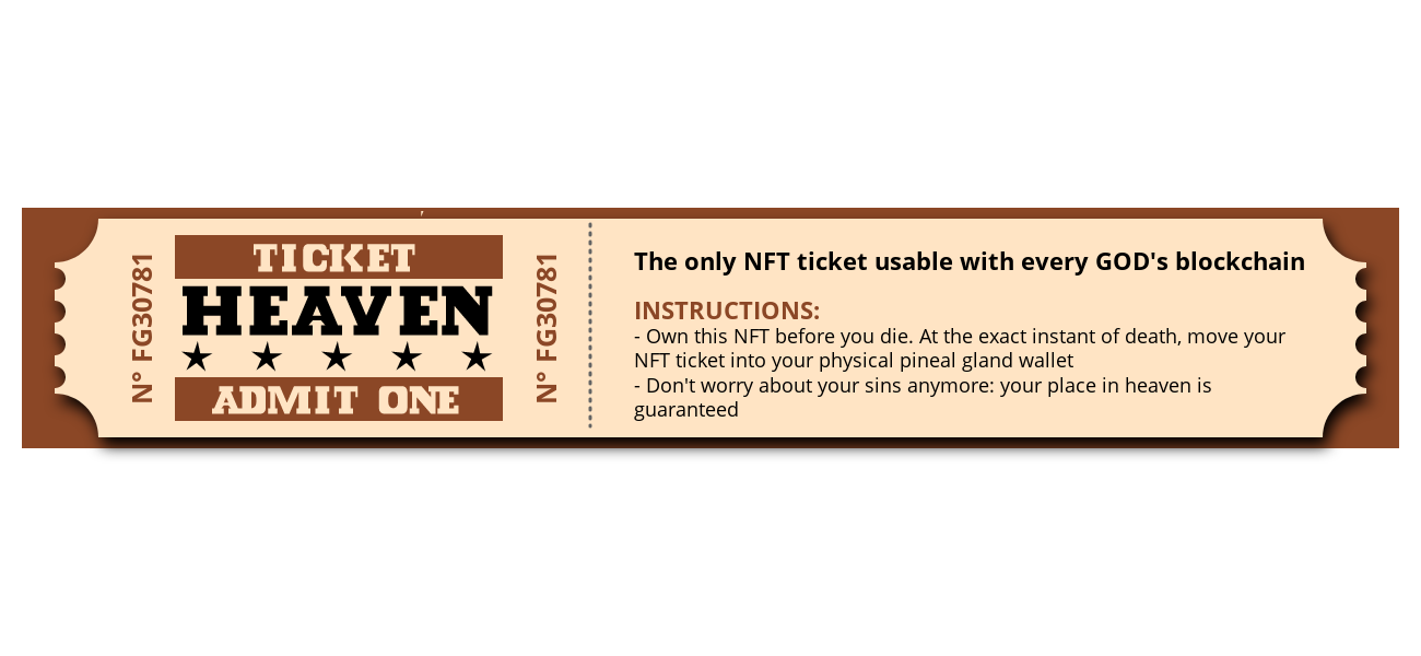 Ticket to Heaven #71 static token preview