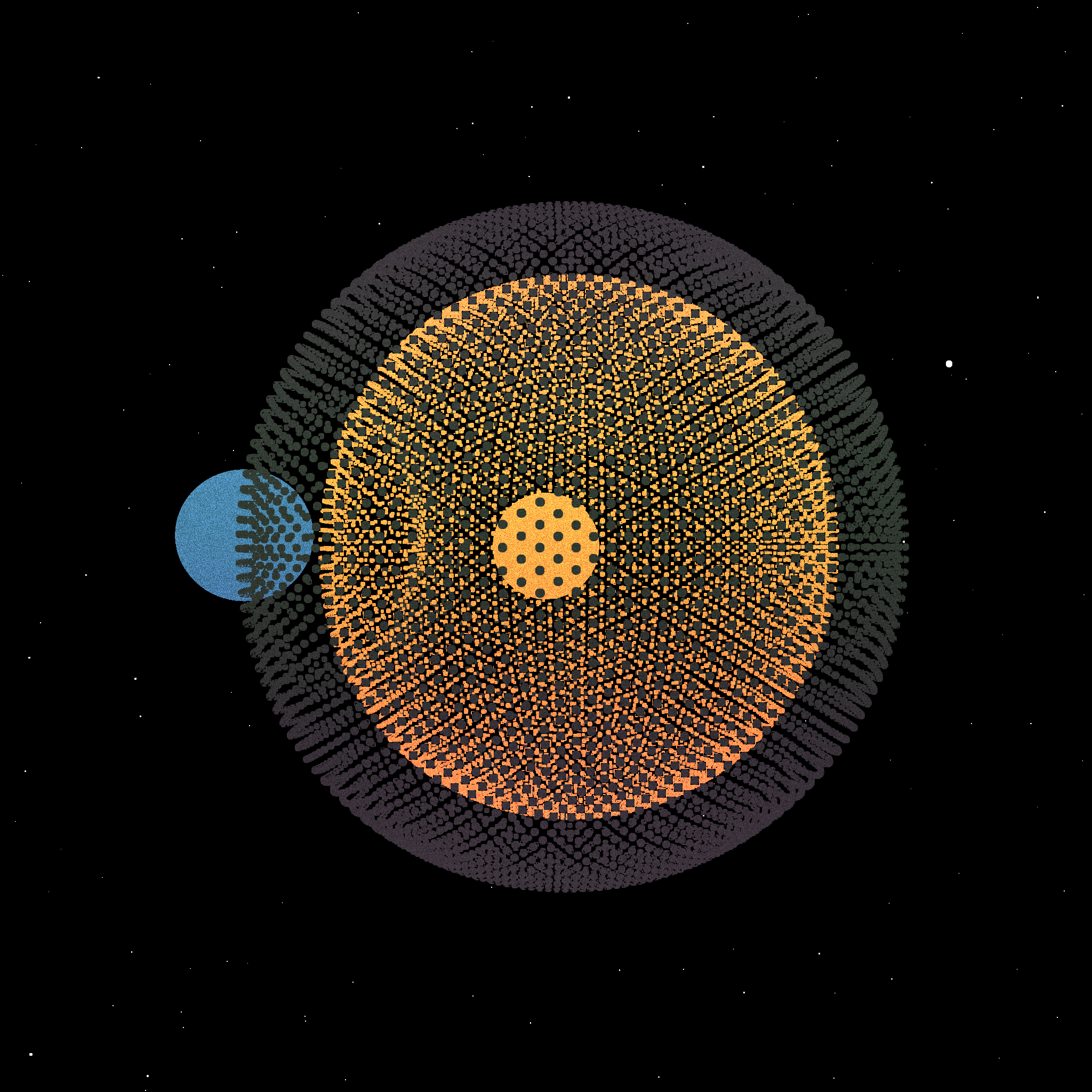 Cometary coma #186 static token preview