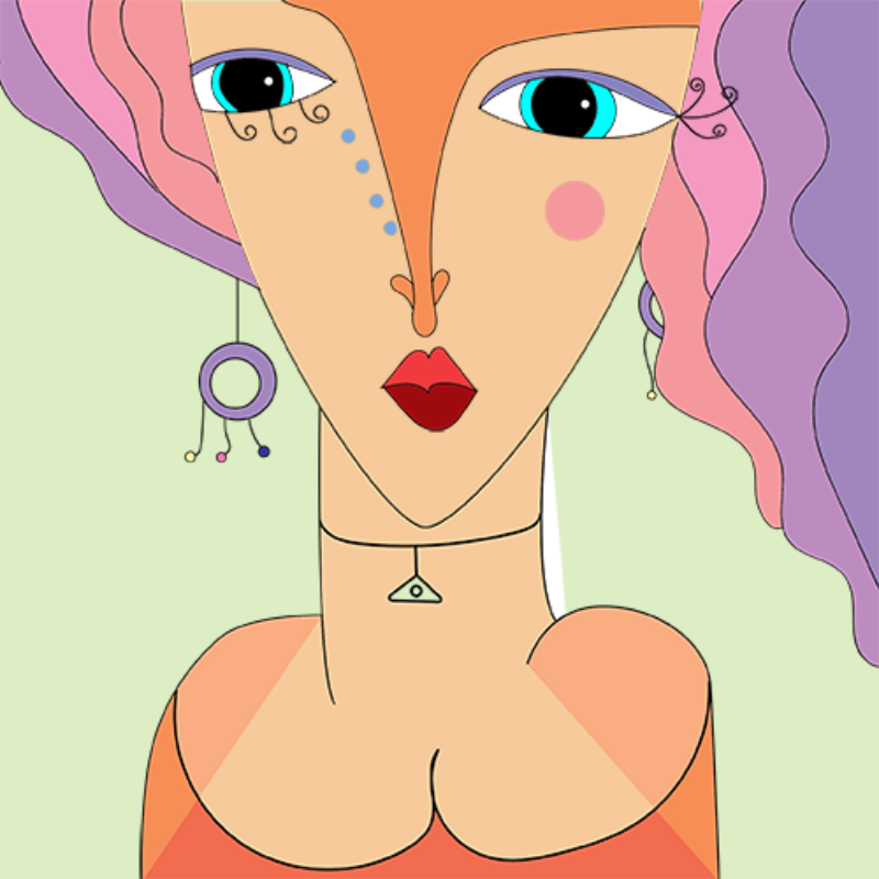 Hashgirls #48 static NFT preview