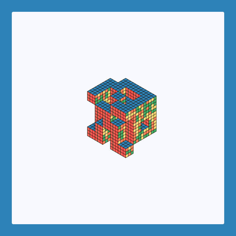 Rubik’s Fortress II #34 static NFT preview
