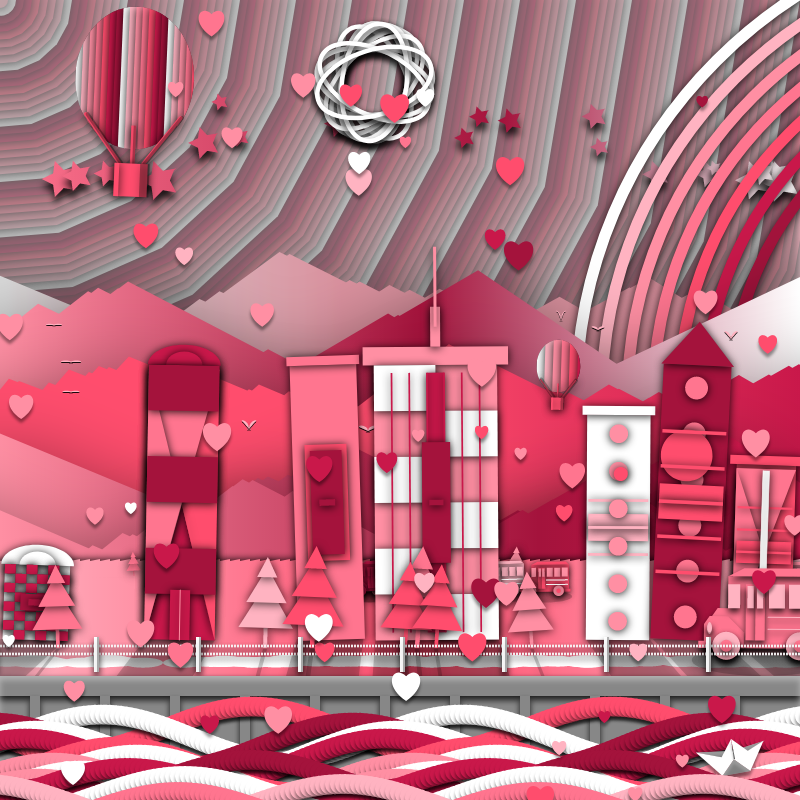 Paper Art 2.5D #74 static NFT preview