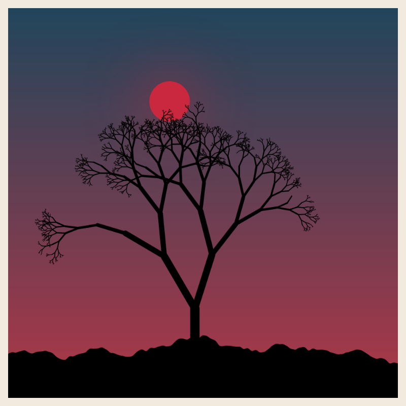 Sunset on cliff #50 static token preview