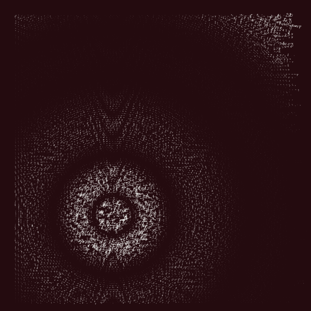 Asemic Writing 1o1 #34 static token preview
