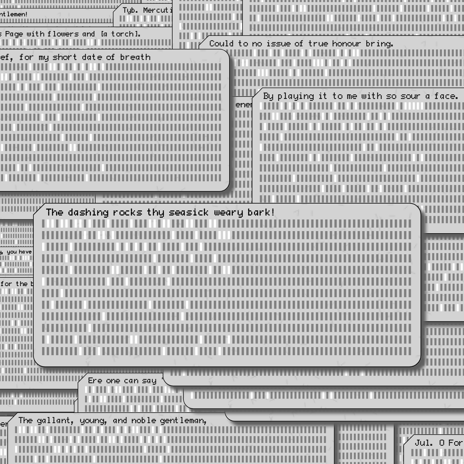 Romeo and Juliet on Punched Cards (Free) #36 static token preview