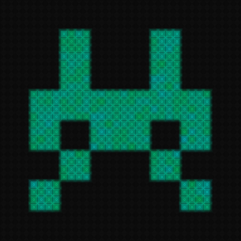 Not your average space invader #48 static NFT preview