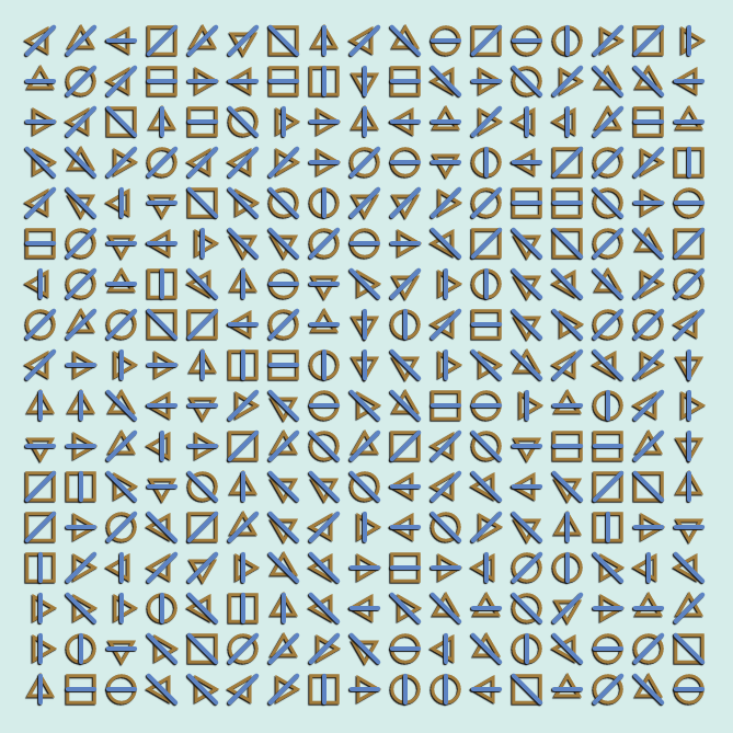 Geometric abstraction #29 static token preview