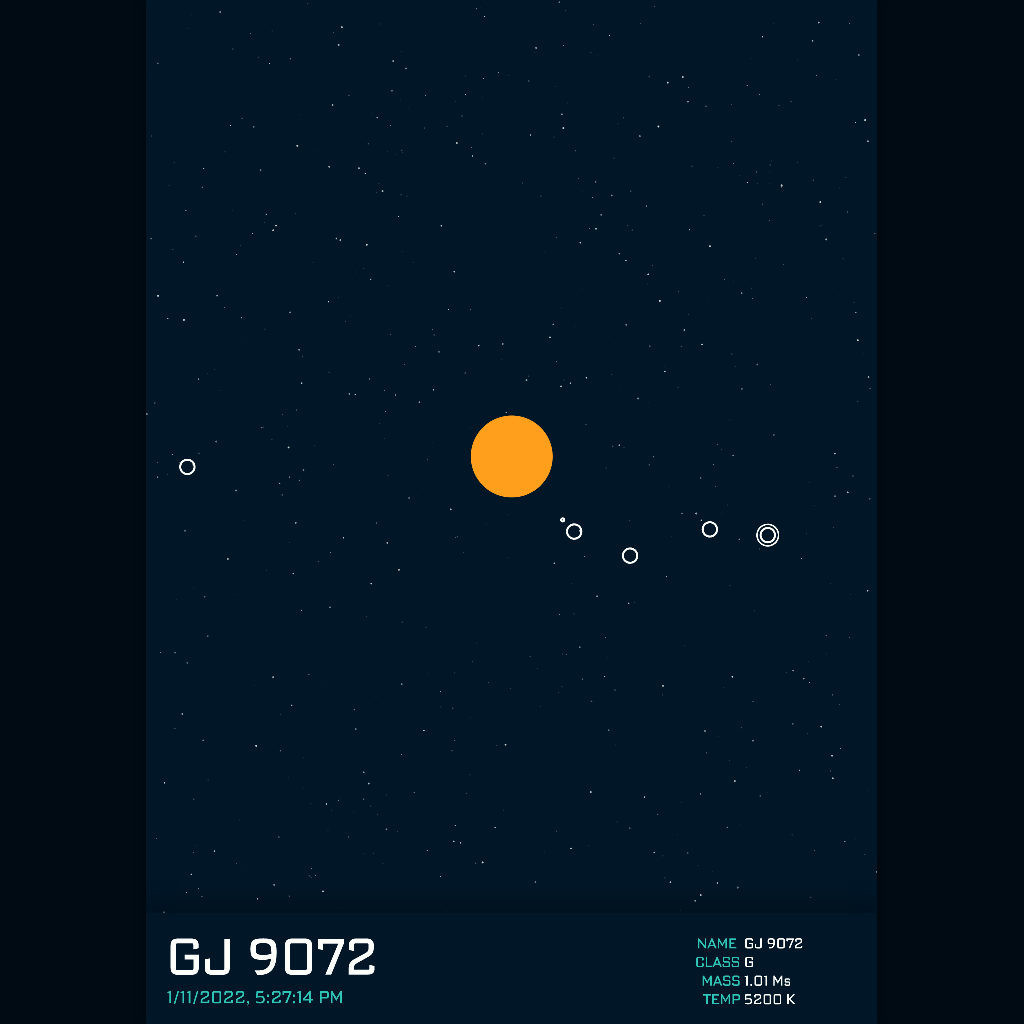 PLANETARY SYSTEM #121 static token preview