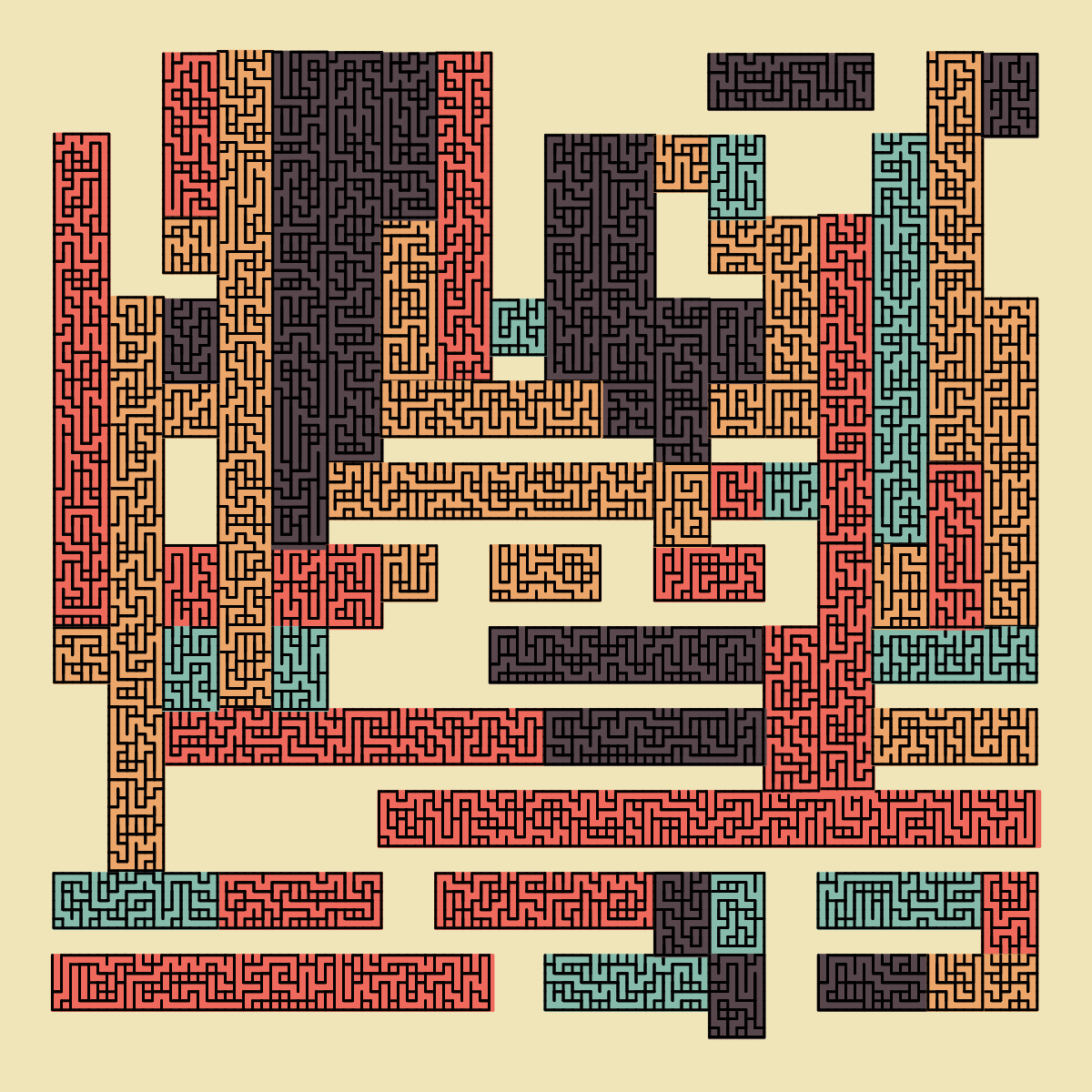 Algorithmic Labyrinth #32 static NFT preview