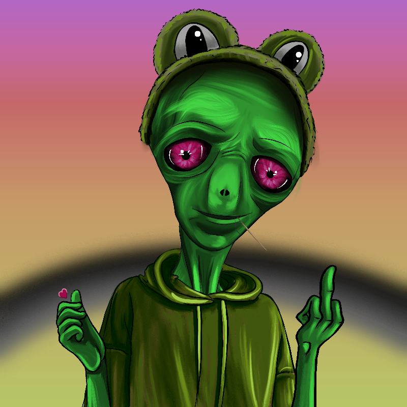 fxAlien #91 static NFT preview