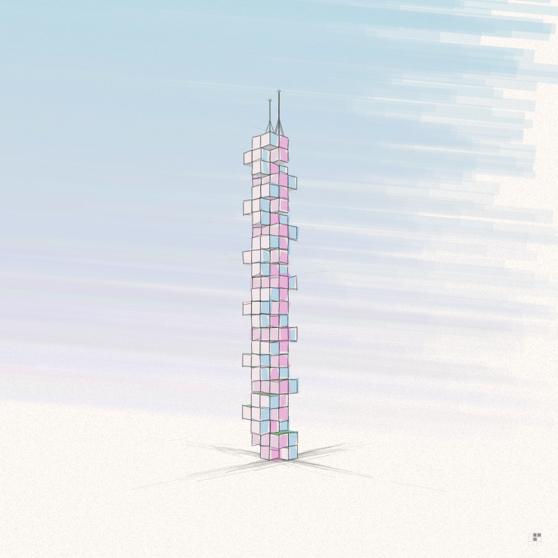 Cellular Skyscrapers #228 static NFT preview