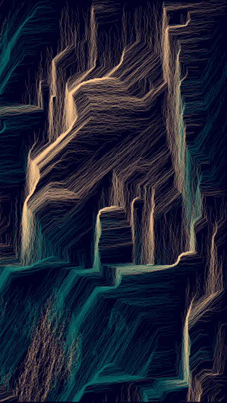 Algoscapes | Rock-face #139 static token preview