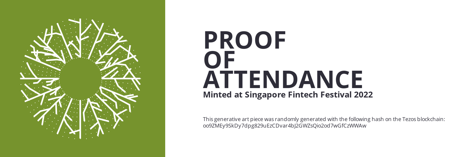 SFF2022 Proof of Attendance Token #836 static token preview