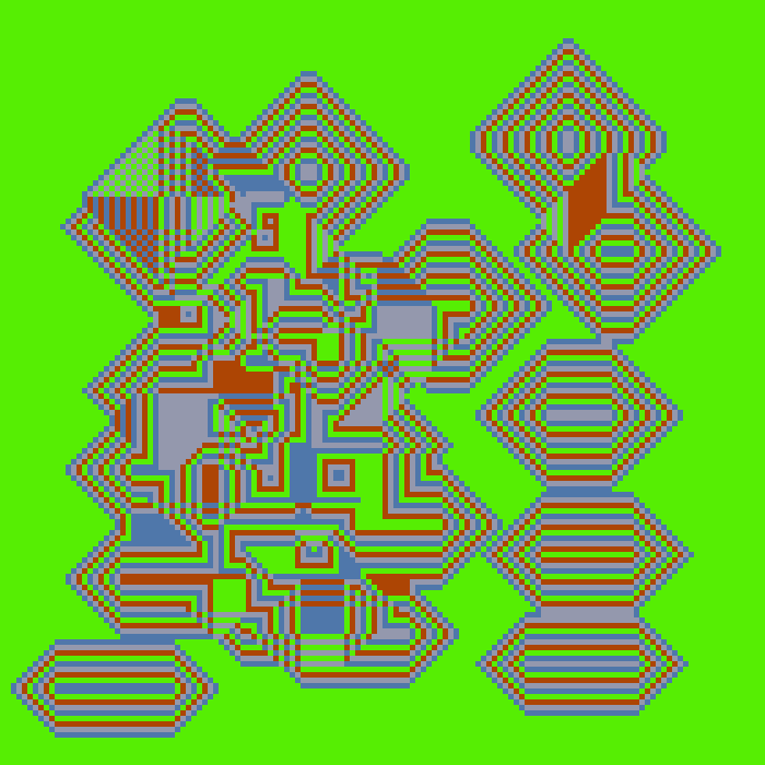 Superimposed Octagonal Pyramids #116 static NFT preview