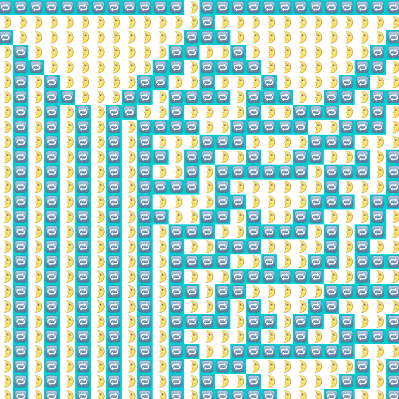 Elementary Cellular Emoji Automata #123 static token preview