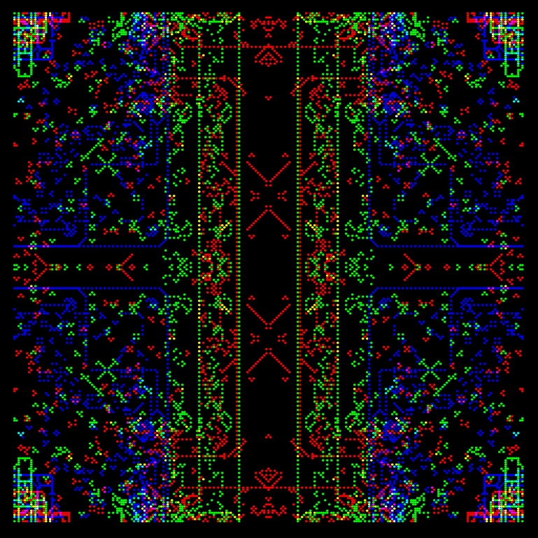 octomatonRGB #358 static NFT preview