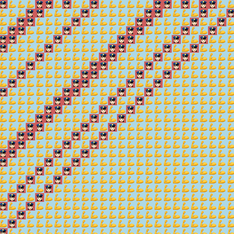 Elementary Cellular Emoji Automata #143 static token preview