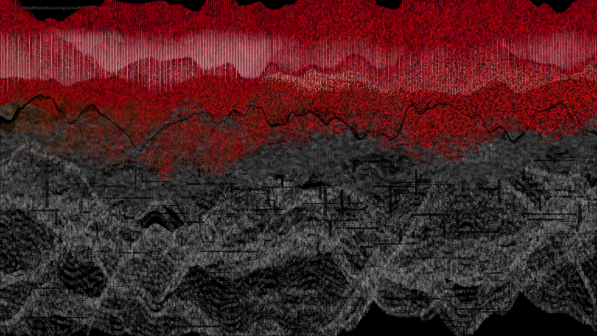 Pixel rain in a data landsacape #86 static token preview