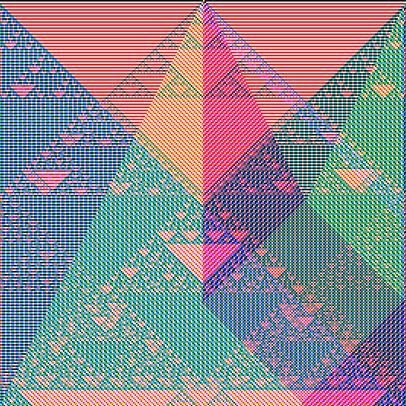RGB Elementary Cellular Automaton #701 static token preview