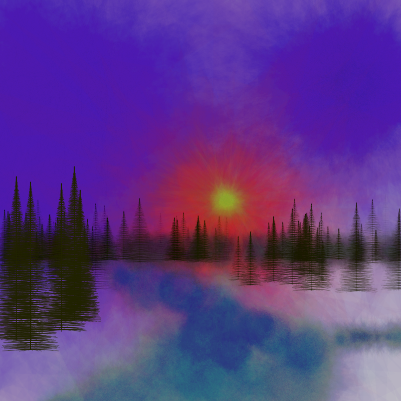 Pinescapes #78 static NFT preview