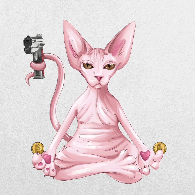 YogaCat #49 static NFT preview