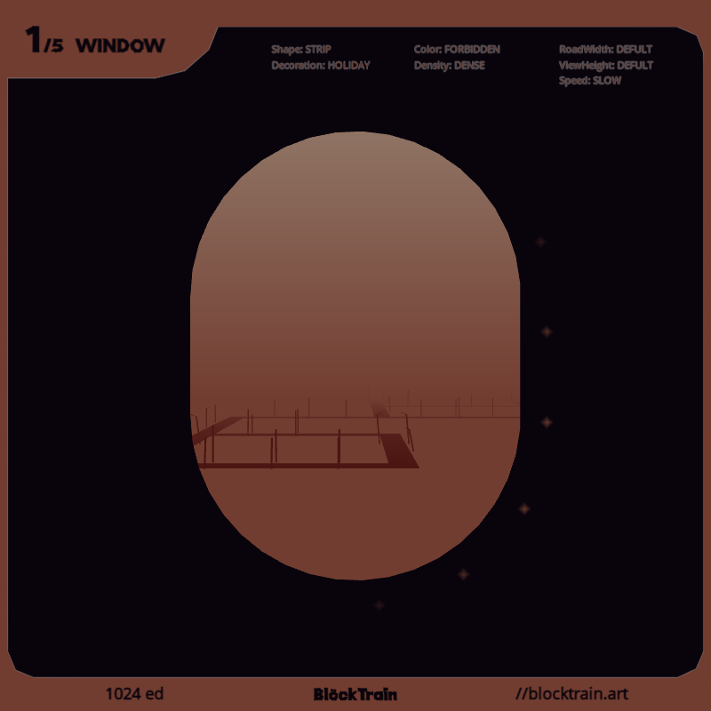 BlockTrain Window #281 static NFT preview