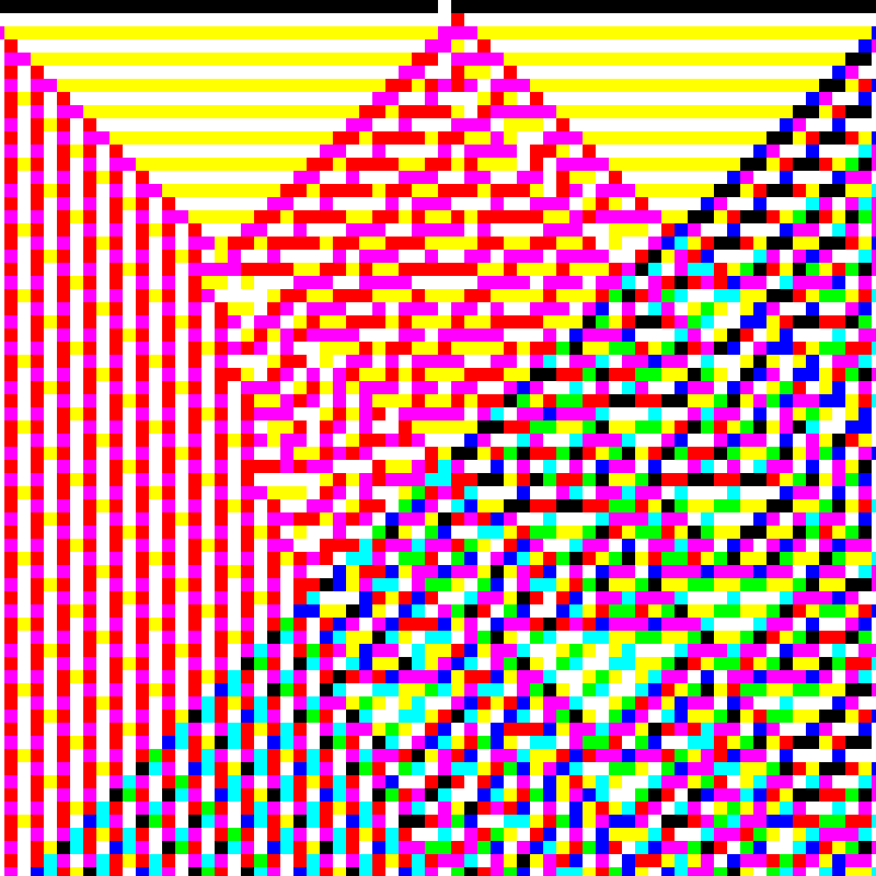 RGB Elementary Cellular Automaton #243 static token preview