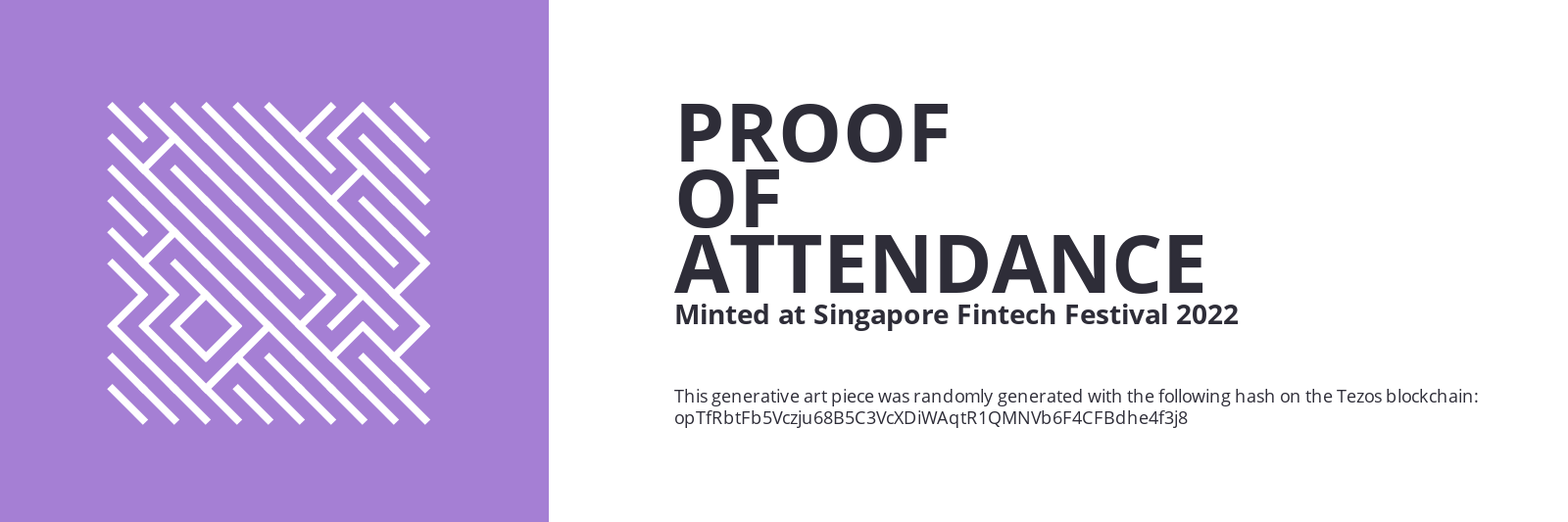 SFF2022 Proof of Attendance Token #869 static token preview