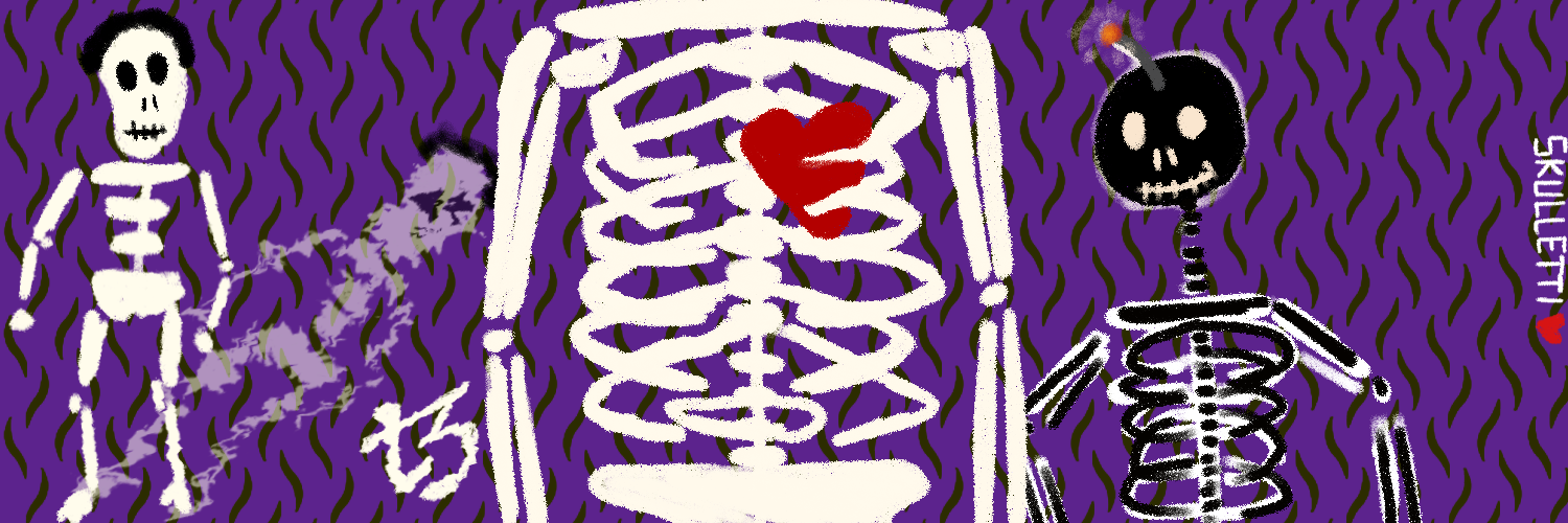 SKULLETTI TWITTER BANNER #74 static NFT preview