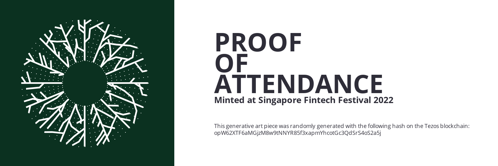 SFF2022 Proof of Attendance Token #1352 static token preview