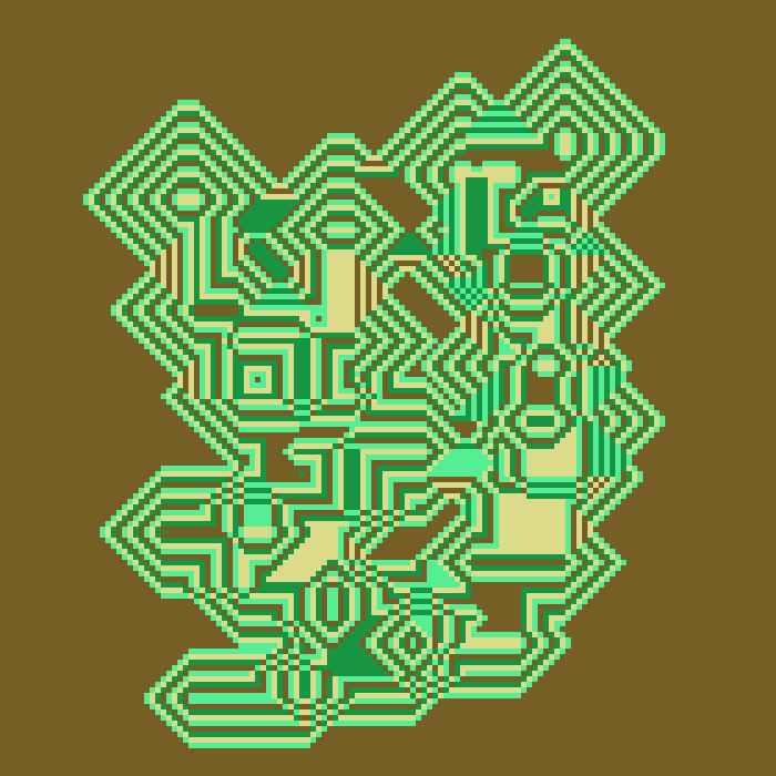 Superimposed Octagonal Pyramids #93 static NFT preview