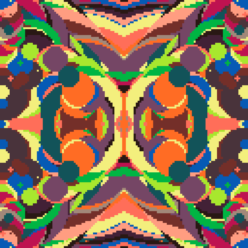 Rapid Psychedelic Inkblot Test Generator #82 static NFT preview
