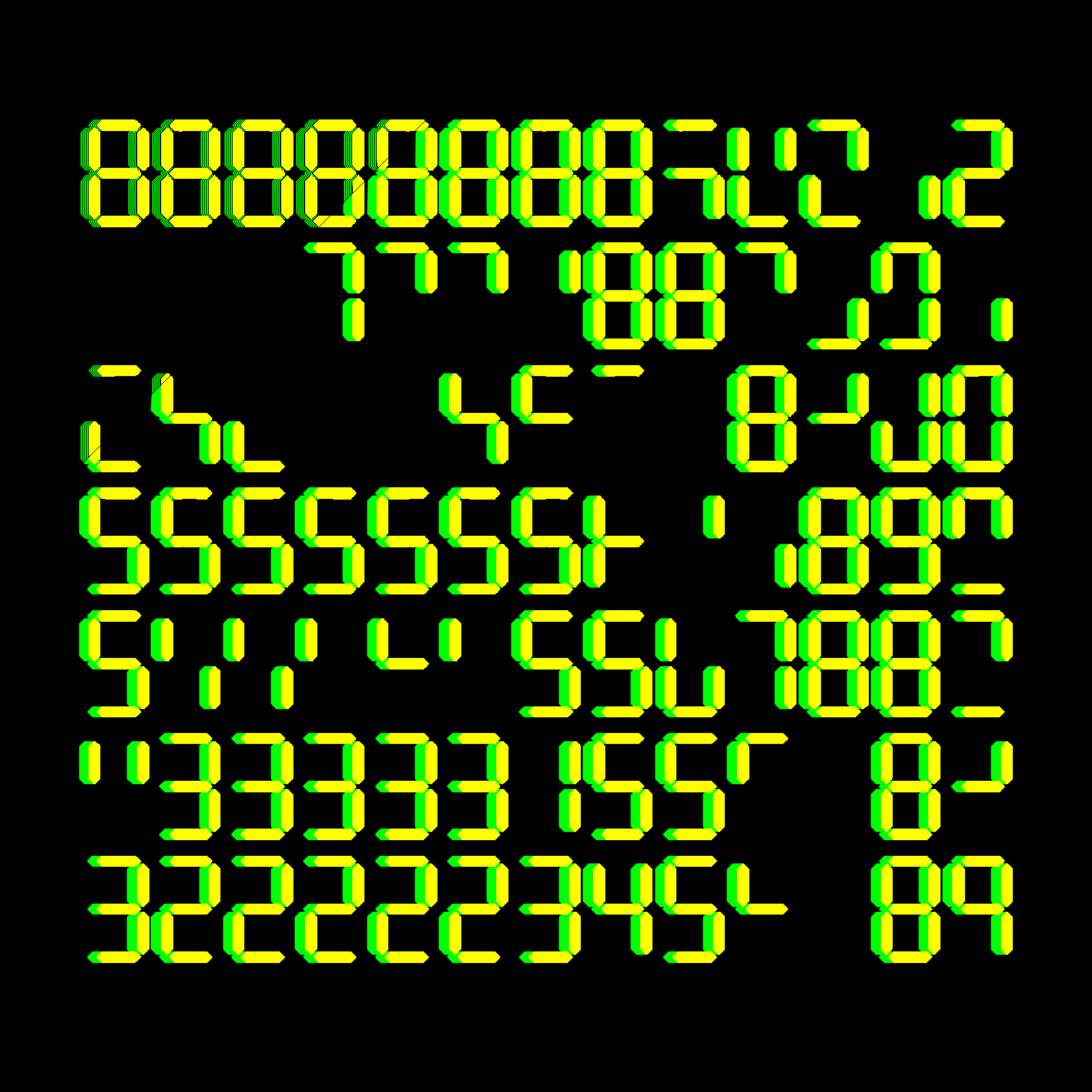 Digits #812 static NFT preview